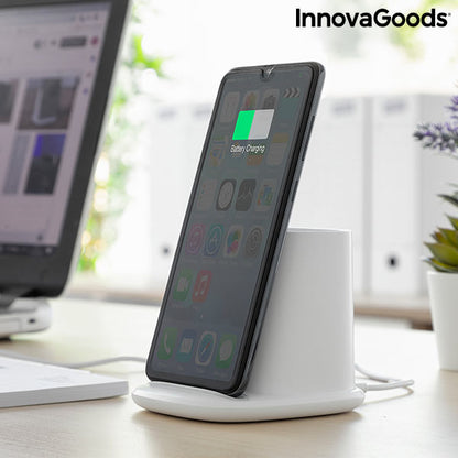 5-in-1 Wireless Charger with Organiser-Stand and USB LED Lamp DesKing